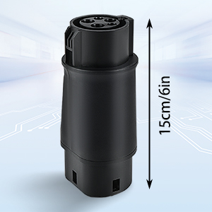 प्रकार 1 से प्रकार 2 ईवी चार्जिंग एडाप्टर SAE J1772 से IEC62196 32A 250V 8KW 2